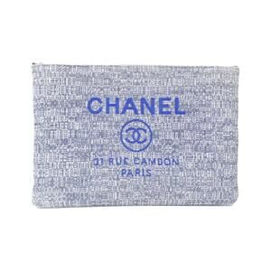 CHANEL Blue Deauville Pouch
